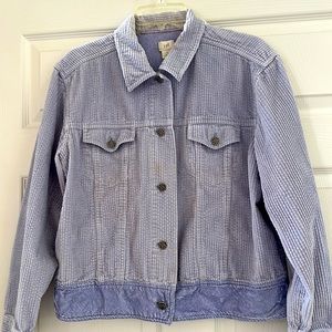 J Jill corduroy and velvet jacket size M.